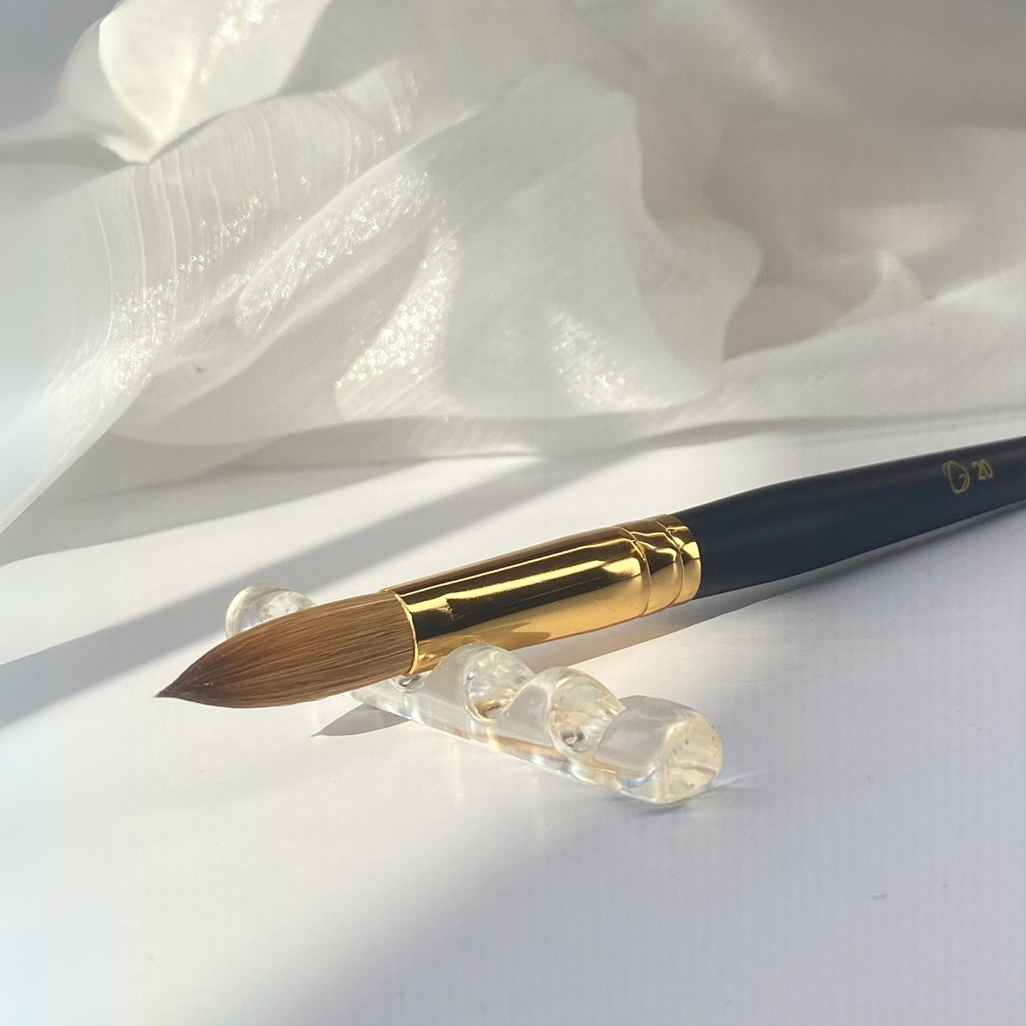 100% Kolinsky Acrylic Nail Brush | Wide Range of Sizes for Professionals - Gold Nail & Beauty Supply