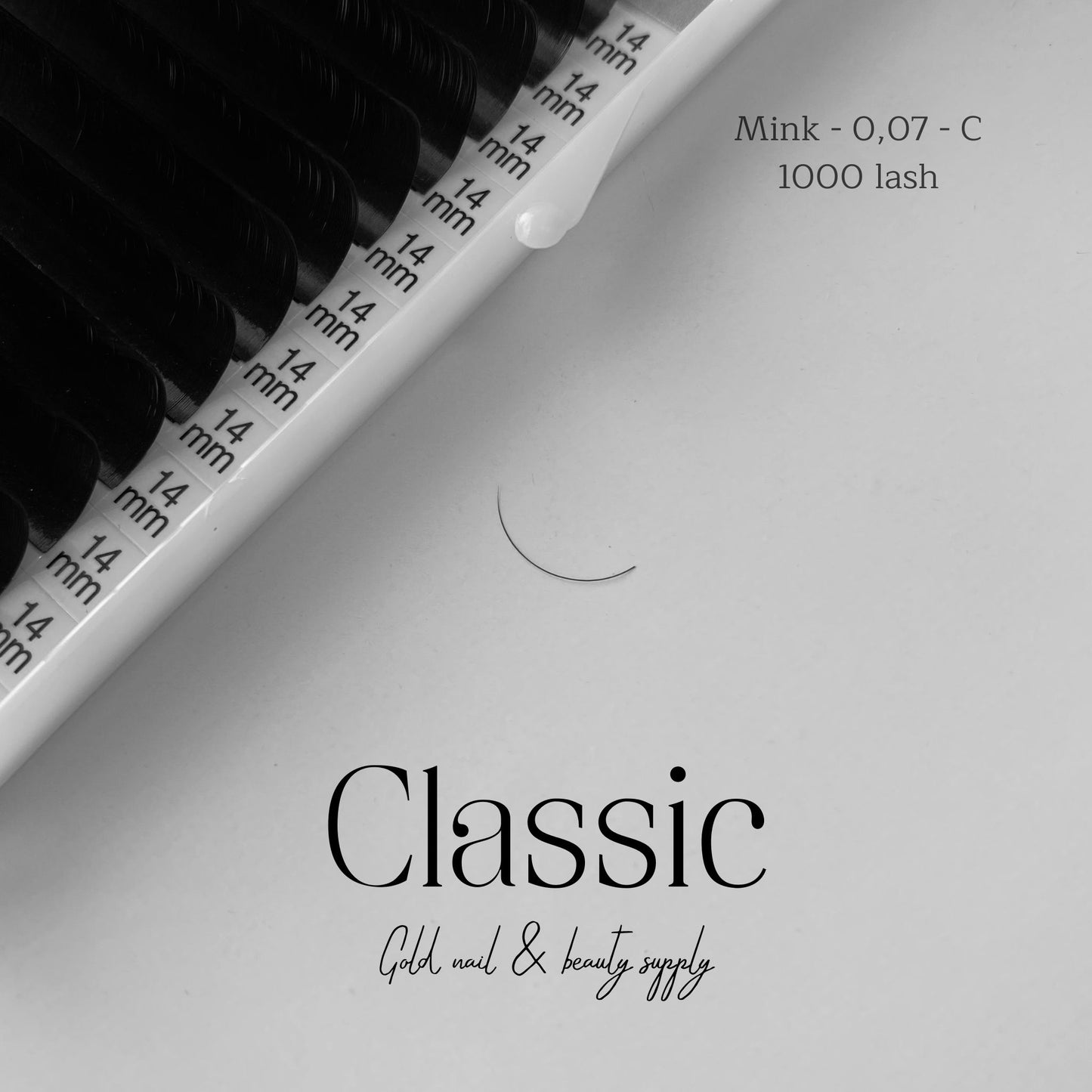 Buy Faux Mink Classic Lash Tray 0.07 – Natural, Lightweight Lashes at Gold Nail & Beauty Supply in Barrie, ON