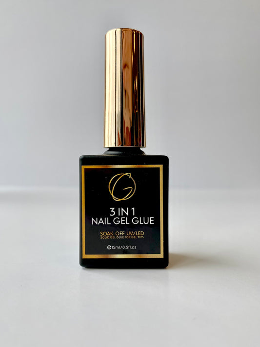 Glu Gel 3 in 1 – Ultimate Nail Glue for Gel X Extensions, Chrome & Rhinestones | Gold Nail & Beauty Supply (Nail Store in Barrie, Ontario, Canada)