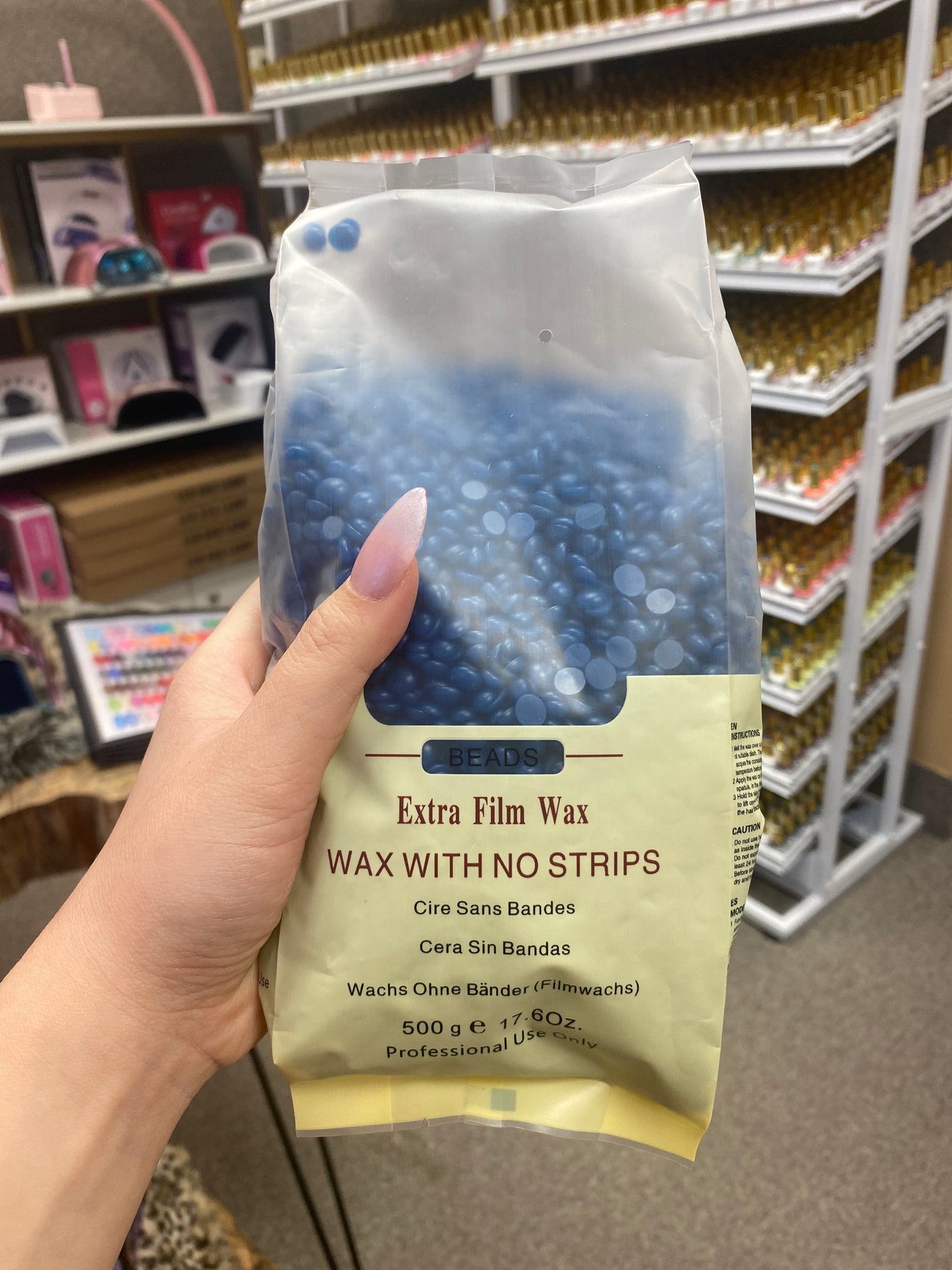 Wax Bean 500g – High-Quality Wax for Smooth, Soft Skin – Honey, Pink & Blue | Gold Nail & Beauty Supply (Nail Products Store in Barrie, ON, Canada)