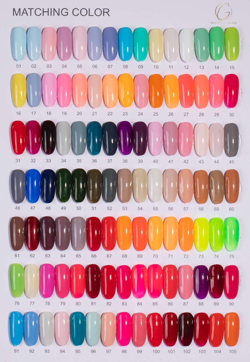 Matching Regular & Gel Polish 100 - 180 15ML – High-Quality Nail Polish Set for Professionals | Gold Nail & Beauty Supply – Affordable Nail Supply in Barrie, Ontario, Canada