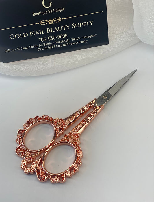 Metallic Scissors / Gold Nail & Beauty Supply