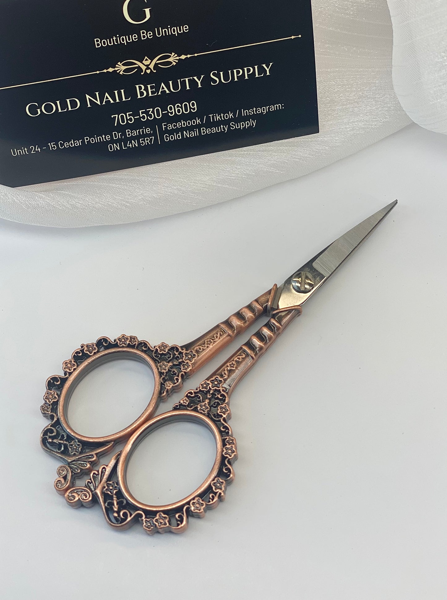 Metallic Scissors / Gold Nail & Beauty Supply