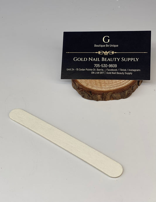 Mini White Nail File Gold Nail Supply