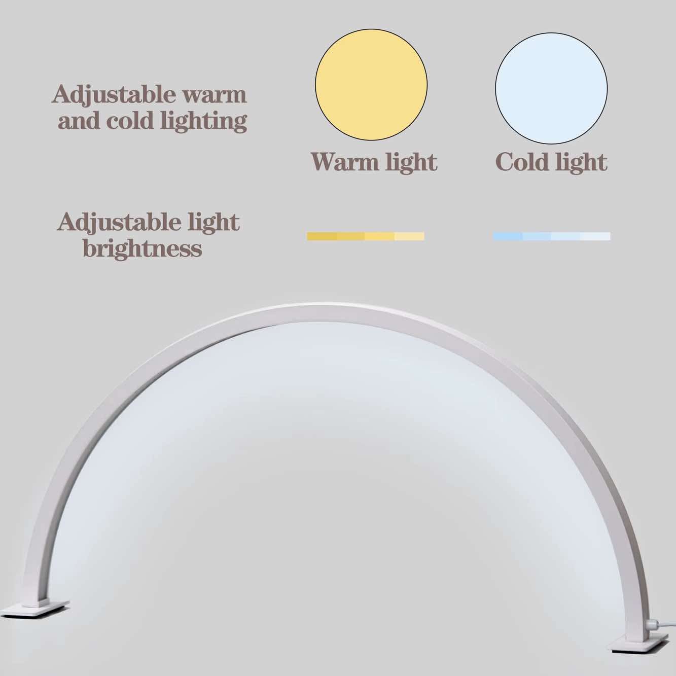 LED Half Moon Desk Lamp Gold Nail & Beauty Supply