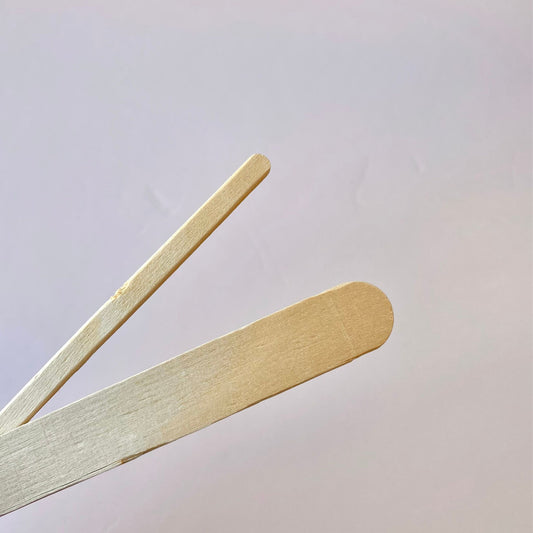 Wooden Waxing Sticks - Small & Large Sizes | Gold Nail & Beauty Supply