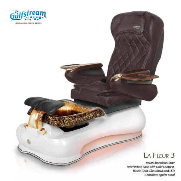 GULFSTREAM Pedicure Chair La Fleur 3 ID JET/9691 1 pcs (PLEASE CALL 705-530-9609 TO ORDER )