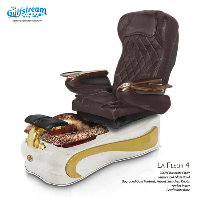 GULFSTREAM Pedicure Chair La Fleur 4 ID JET/9692 1 pcs (PLEASE CALL 705-530-9609 TO ORDER )