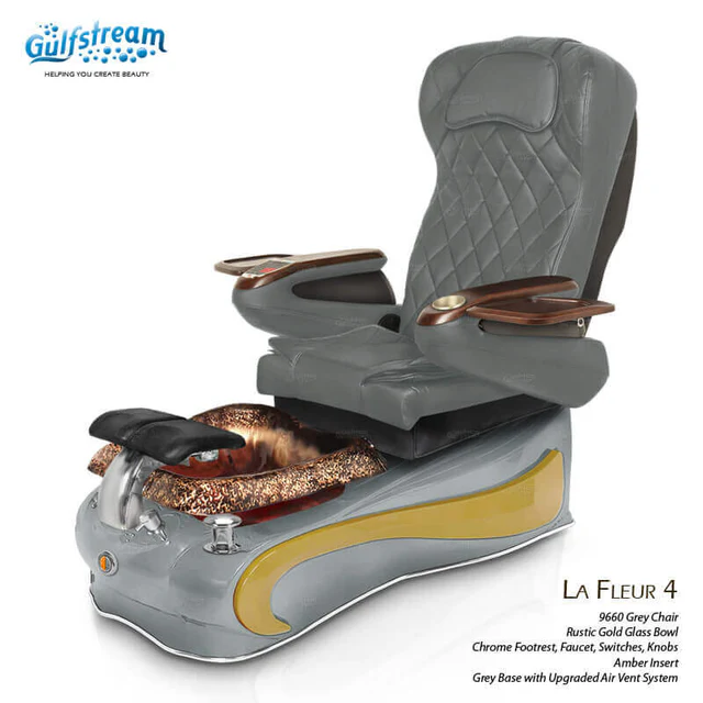GULFSTREAM Pedicure Chair La Fleur 4 ID JET/9692 1 pcs (PLEASE CALL 705-530-9609 TO ORDER )