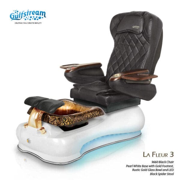 GULFSTREAM Pedicure Chair La Fleur 3 ID JET/9691 1 pcs (PLEASE CALL 705-530-9609 TO ORDER )