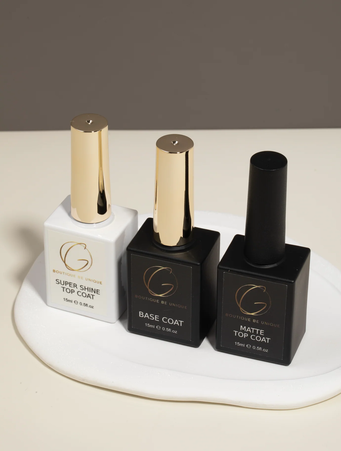Gold Nail Base Coat,Top coat And Matte Top Coat Gel Polish - Professional Nails Products for Salon-Grade Nails