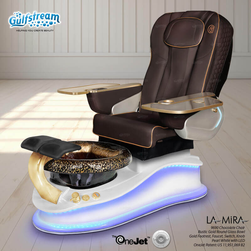 GULFSTREAM Pedicure Chair La Mira ID JET/9699 1 pcs (PLEASE CALL 705-530-9609 TO ORDER )
