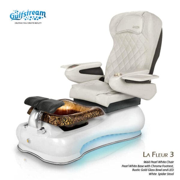 GULFSTREAM Pedicure Chair La Fleur 3 ID JET/9691 1 pcs (PLEASE CALL 705-530-9609 TO ORDER )