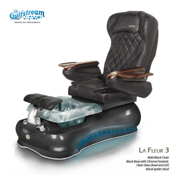 GULFSTREAM Pedicure Chair La Fleur 3 ID JET/9691 1 pcs (PLEASE CALL 705-530-9609 TO ORDER )