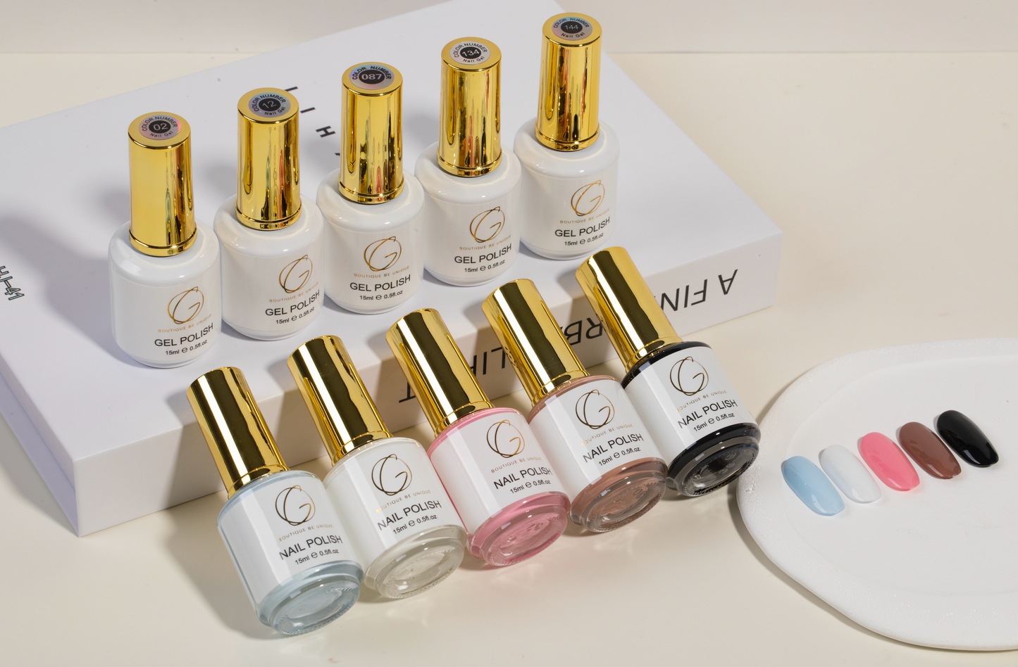 Matching Regular & Gel Polish 100 - 180 15ML – High-Quality Nail Polish Set for Professionals | Gold Nail & Beauty Supply – Affordable Nail Supply in Barrie, Ontario, Canada
