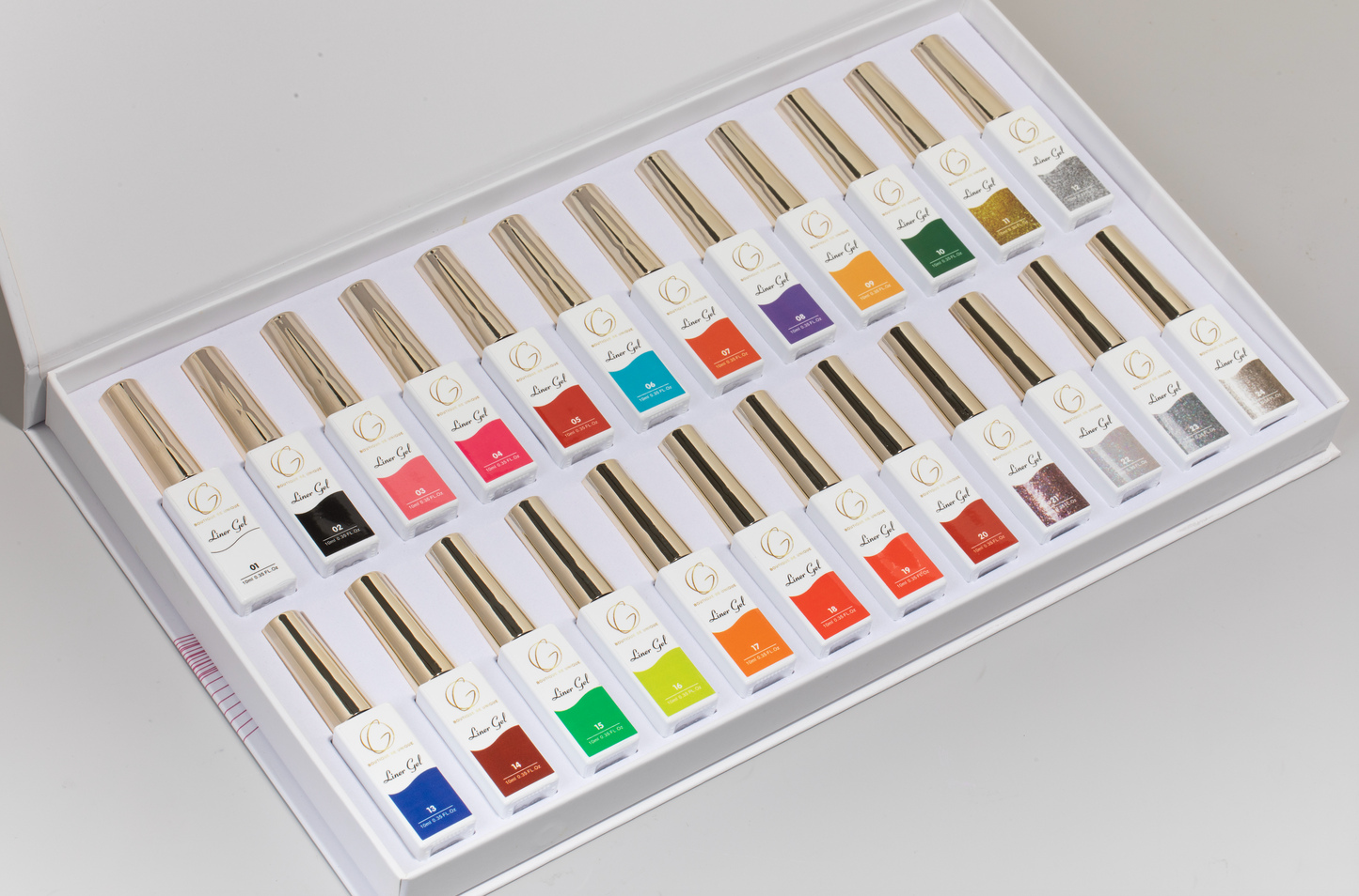 Set 24 Color Liner Art Gel / Gold Nail & Beauty Supply