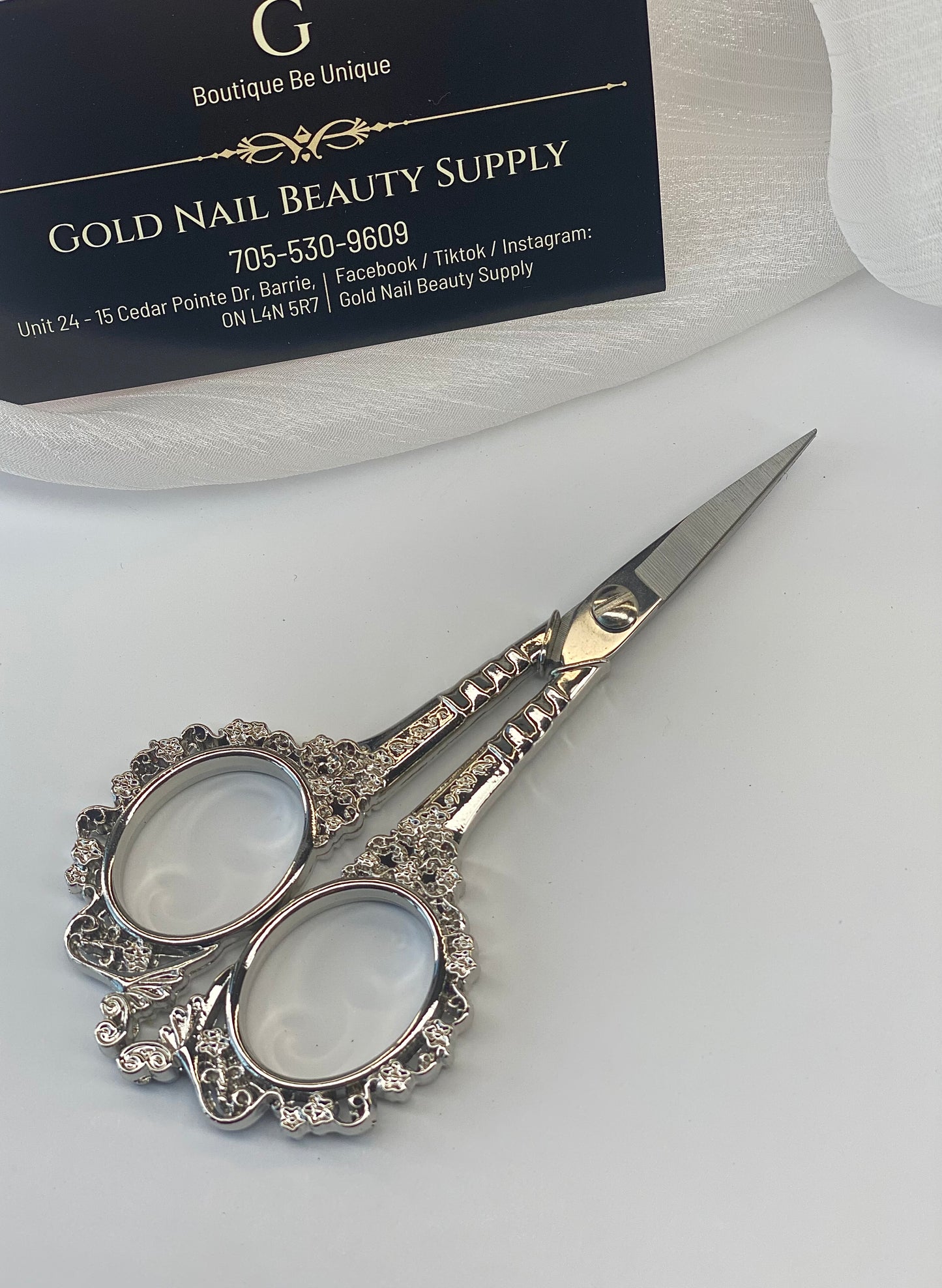 Metallic Scissors / Gold Nail & Beauty Supply