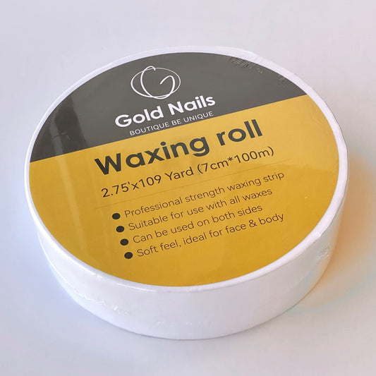 Nonwoven Waxing Rolls – 7cm × 100cm – 100 Yard Professional Roll – White | Gold Nail & Beauty Supply