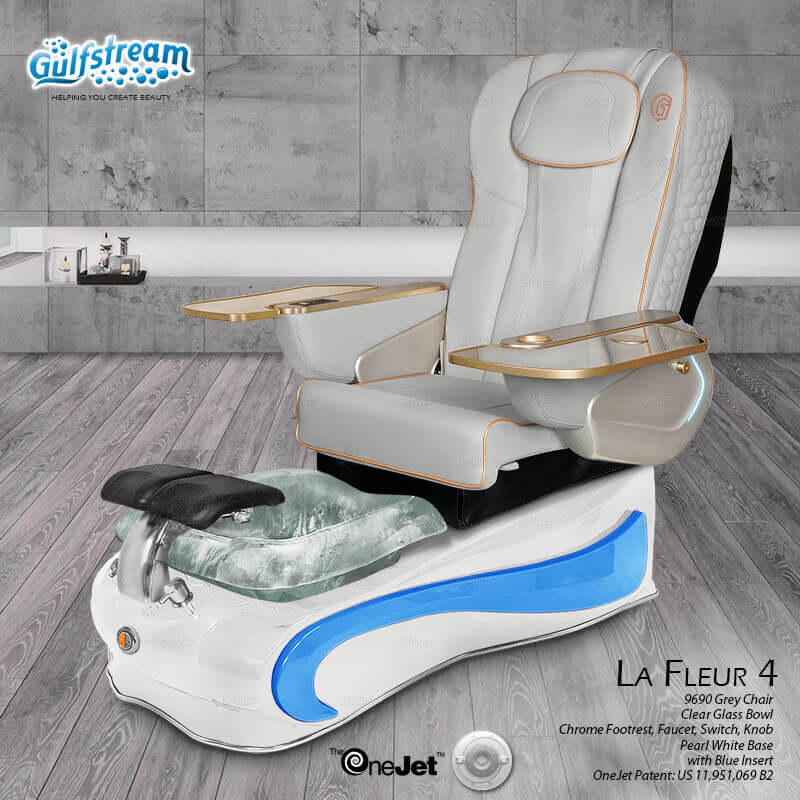 GULFSTREAM Pedicure Chair La Fleur 4 ID JET/9692 1 pcs  (PLEASE CALL 705-530-9609 TO ORDER )