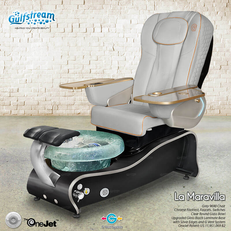 GULFSTREAM Pedicure Chair La Maravilla ID JET/9698 1 pcs  (PLEASE CALL 705-530-9609 TO ORDER )