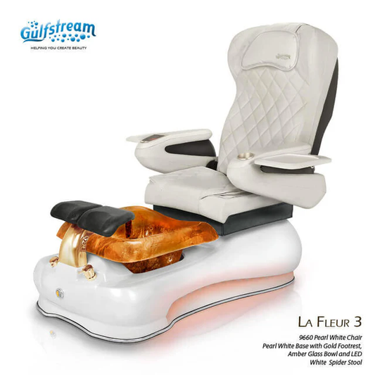 GULFSTREAM Pedicure Chair La Fleur 3 ID JET/9691 1 pcs  (PLEASE CALL 705-530-9609 TO ORDER )