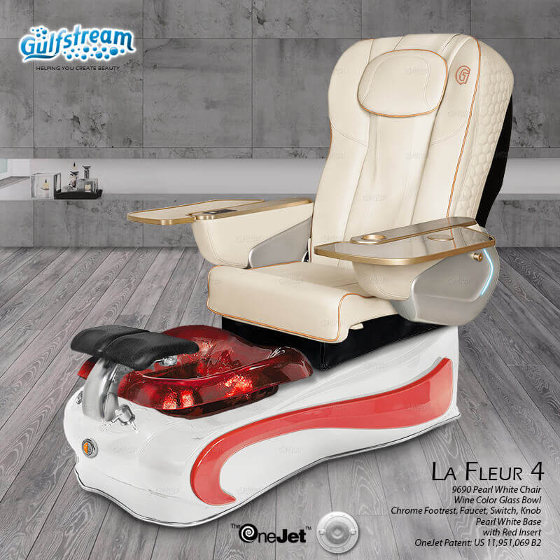 GULFSTREAM Pedicure Chair La Fleur 4 ID JET/9692 1 pcs  (PLEASE CALL 705-530-9609 TO ORDER )