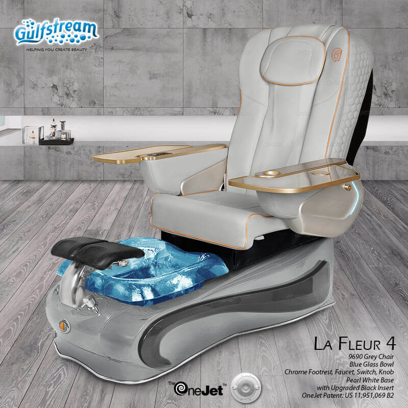 GULFSTREAM Pedicure Chair La Fleur 4 ID JET/9692 1 pcs  (PLEASE CALL 705-530-9609 TO ORDER )