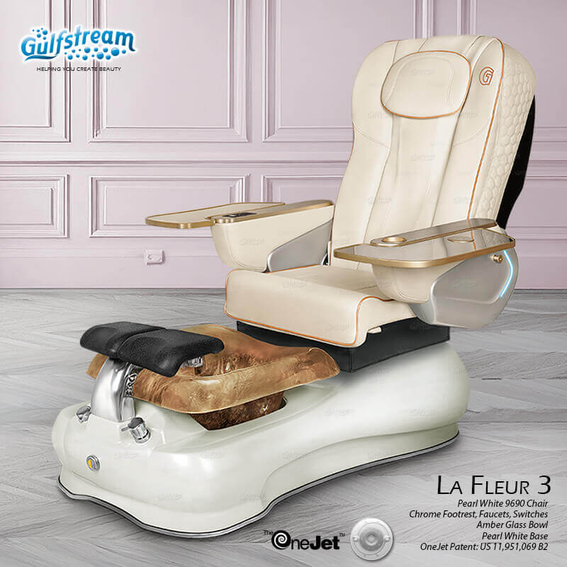 GULFSTREAM Pedicure Chair La Fleur 3 ID JET/9691 1 pcs  (PLEASE CALL 705-530-9609 TO ORDER )