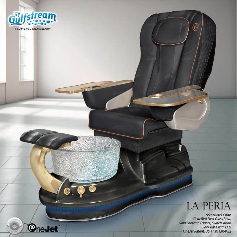 GULFSTREAM Pedicure Chair LA PERIA ID JET/9699 1 pcs (PLEASE CALL 705-530-9609 TO ORDER )