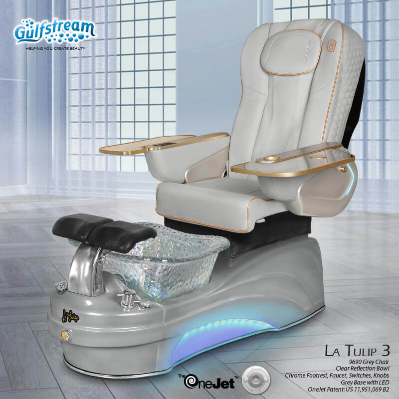 GULFSTREAM Pedicure Chair La Tulip 2 ID JET/9693 1 pcs  (PLEASE CALL 705-530-9609 TO ORDER )