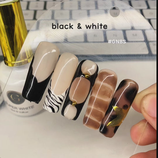 Supper black & White Gel polish Gold nail & Beauty supply, barrien, ontario